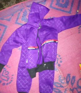 Purple Kids Tracksuit Set