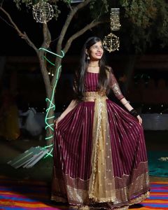 Elegant Maroon Lehenga Choli Set