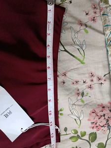 Burgundy Midi Skirt