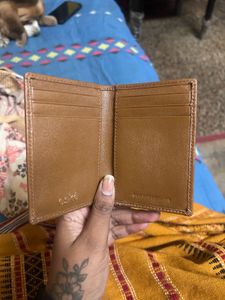 Elegant Brown Leather Card Holder