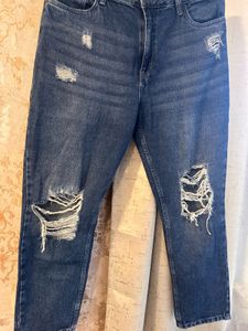 Ripped High Waist Jeans