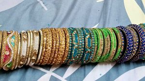 Sparkling Multi colour Bangles