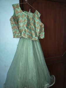 Beautiful Lehnga In Sea Green Colour