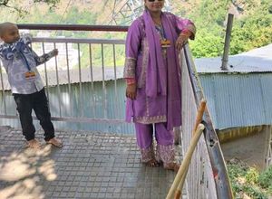 Purple Embroidered Salwar Kameez Set