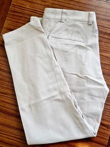 Men&#39;s Beige Straight Pants