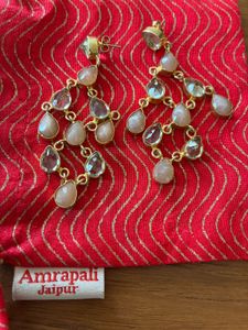 Amrapali Silver Chandelier  Earrings