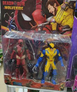 Deadpool Wolverine Figures Dolls With Lights
