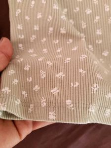 H&amp;M Sage Green Floral Top / Size- S