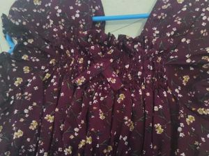 Floral Maxi Dress With Capri