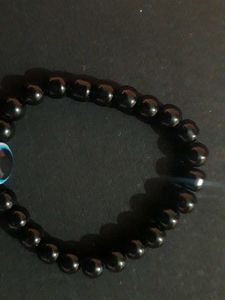 Black Beaded Evil Eye Bracelet