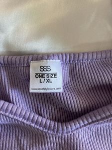 Ribbed Square Neck Top