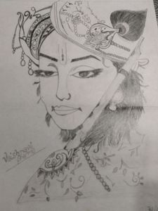 Krishna Painting Sketch