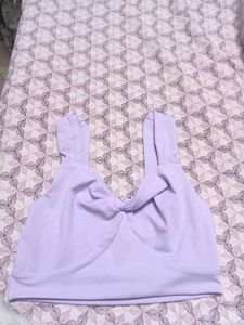 Cute Purple Crop Top