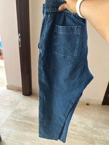 Blue Denim Joggers