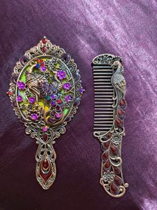 Desi Aesthetic Mirror And Comb Set.