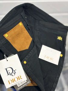 Dior Black &amp; LV Denim Pants