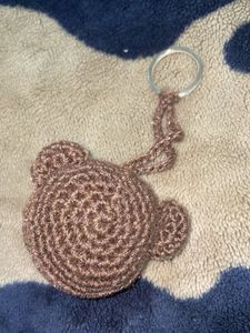 Crochet Bear Keychain
