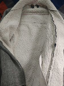 Herringbone Sherpa Collar Jacket