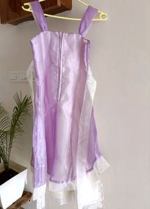 Brand new cute Lavender white sleeveless dress.