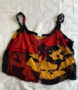 Abstract Print Cami Top