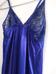 Blue Lace Lingerie Nightgown