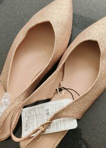 Sparkly Gold Flats