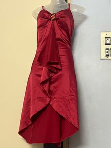 Pintrest Silk Red Party Dress