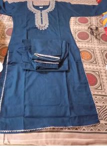 Sea green Kurti Set For Women