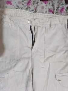 Beige Cargo Pants