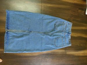 Denim Midi Skirt