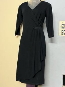 Pintrest Elegant Black Wrap Dress