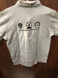Gray Polo T-Shirt Medium