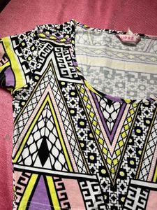 Geometric Print Top