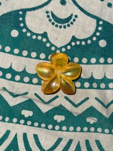 Flower Claw Clip Orange