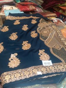 Elegant Embroidered Saree