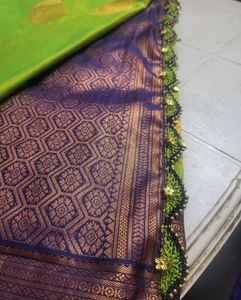 Green &amp; Purple Saree