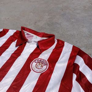 Vintage Corgon Striped Soccer Jersey
