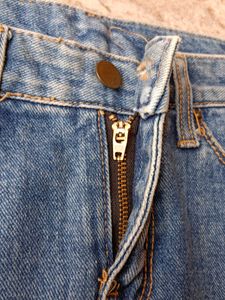 Ripped Denim Skirt