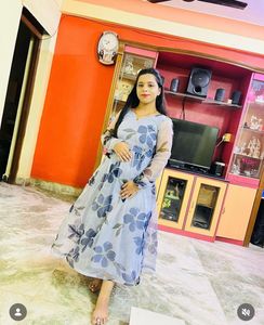 Floral Print organza Dress