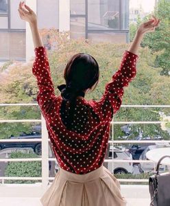 Polkadot Button Down Shirt