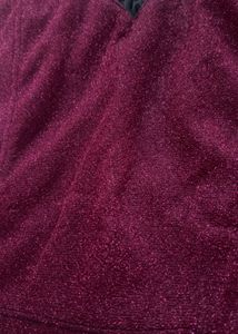 Burgundy shimmer Vintage Corset Top