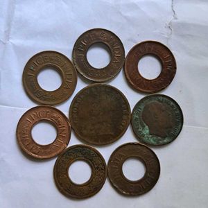 8AntiqueBritishIndiaCoins