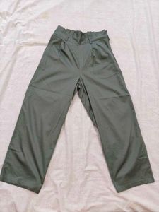 Olive Green  Trouser/ Capri