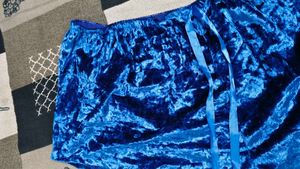 Blue Velvet Shorts