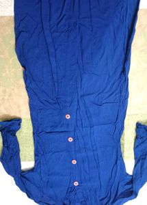 Dark Blue Straight Kurti