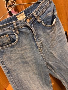 Blue High Waist Denim Jeans