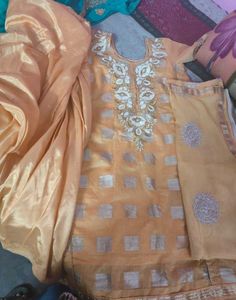 Embroidered Checkered Kurti