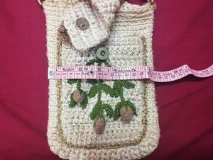 450 Sale...Mini Sling Bag. Crocheted