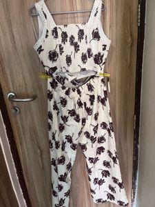 Floral Print Jumpsuit