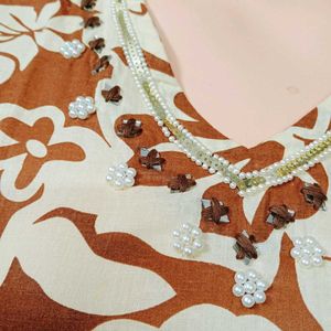 Party Wear Cotton Kurti Set